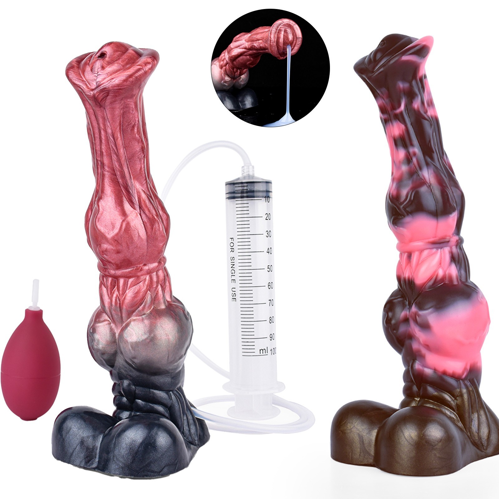 Huge Knot Dildo Anal Toy Squirting Dildo Penis Ejaculation Big Dick Cock Sex Toy