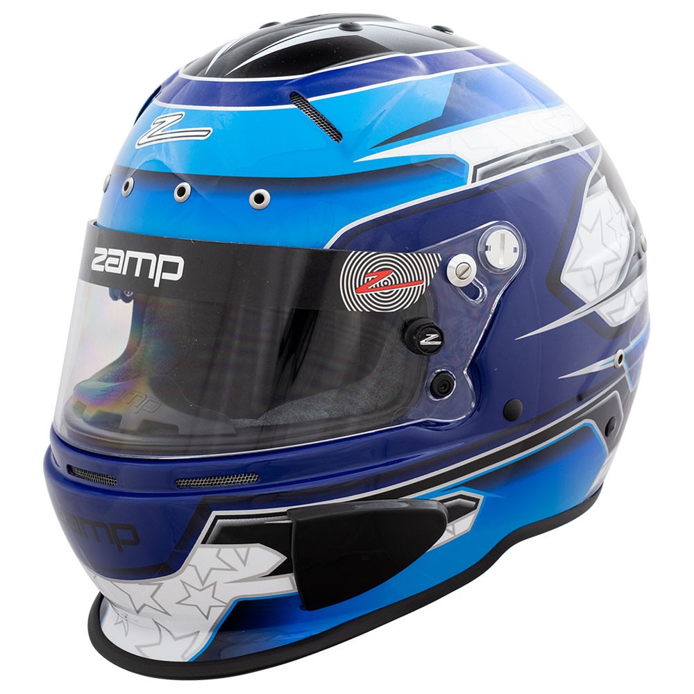 Zamp Helmet H760C31XL; RZ-70E Switch X-Large Full Face Blue/Light Blue Snell/FIA