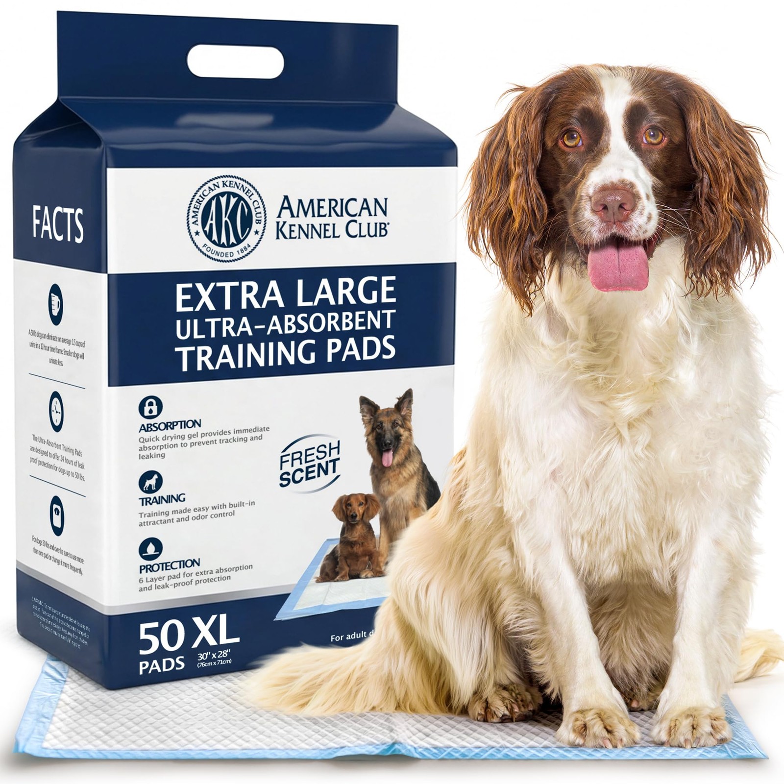 Ultra Absorbent Odor Control Training Pads for Dogs Leak-Proof Quick Dry Gel â€“