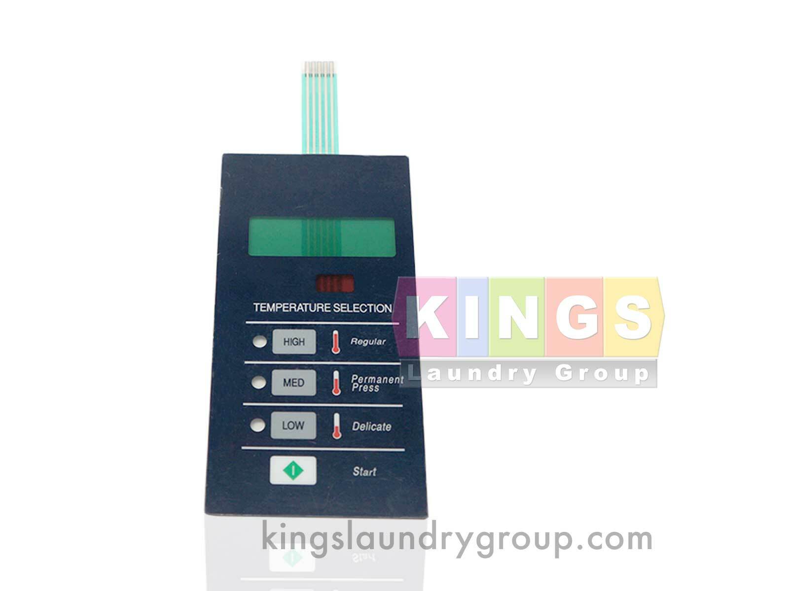 2 pcs 9801-077-001 Blue Membrane TouchPad For 50Lb/80Lb Dexter Dryer
