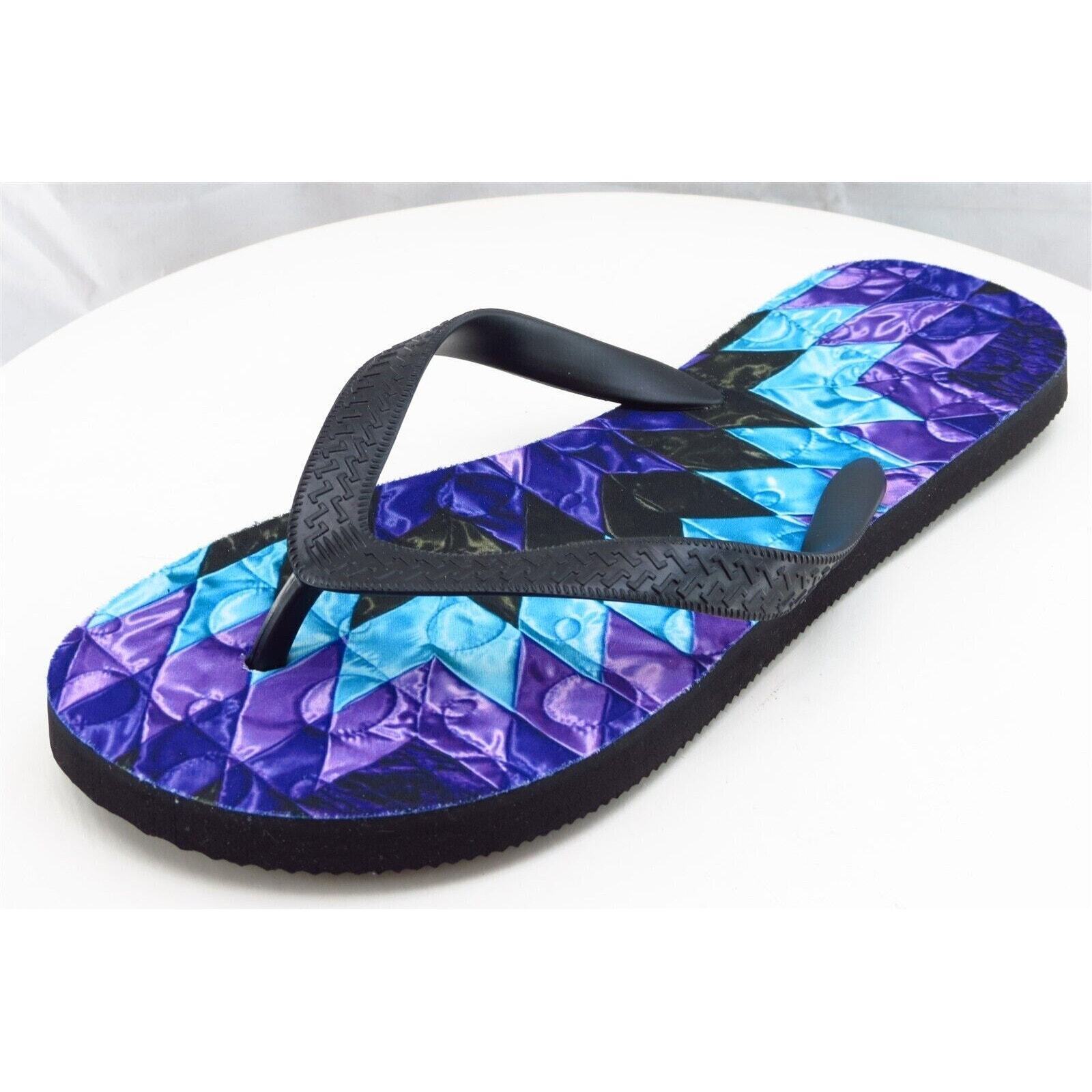 Sublimation Size Medium M Purple Flip Flop Synthetic Men Shoes