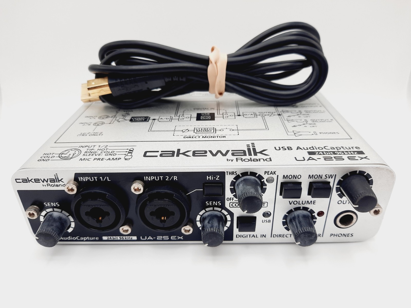Roland Cakewalk UA-25 EX USB Audio Interface 24bit 96kHz, Tested Working