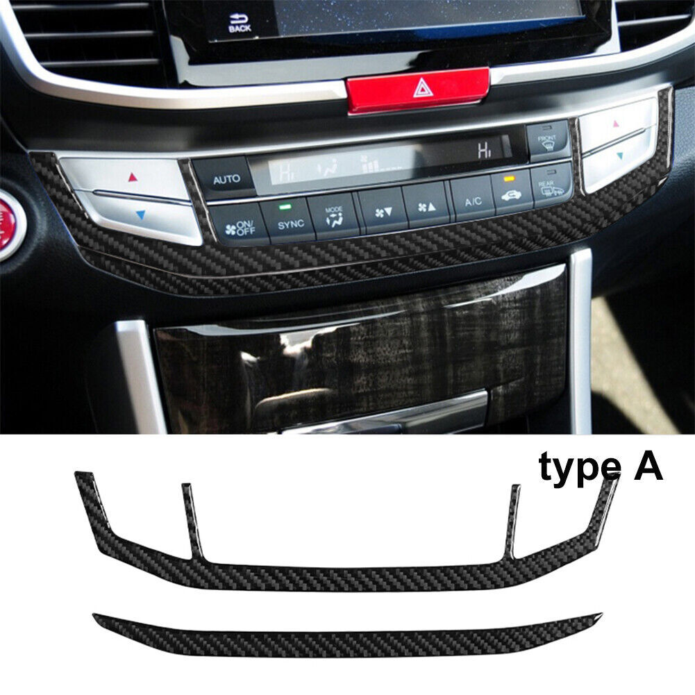 31Pcs Carbon Fiber Front Full Interior Kit Cover Trim For 2013-2017 Honda Accord