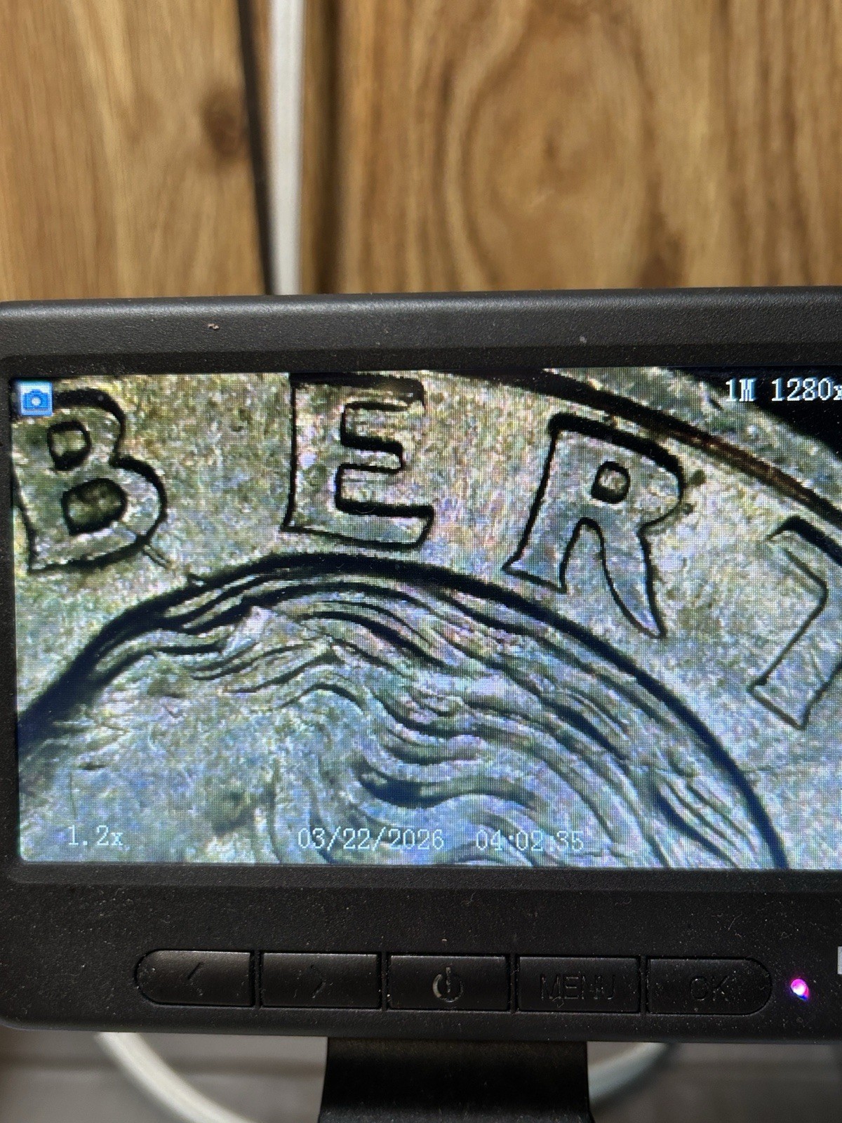 1998 P Washington Quarter Spiked Head Die Crack