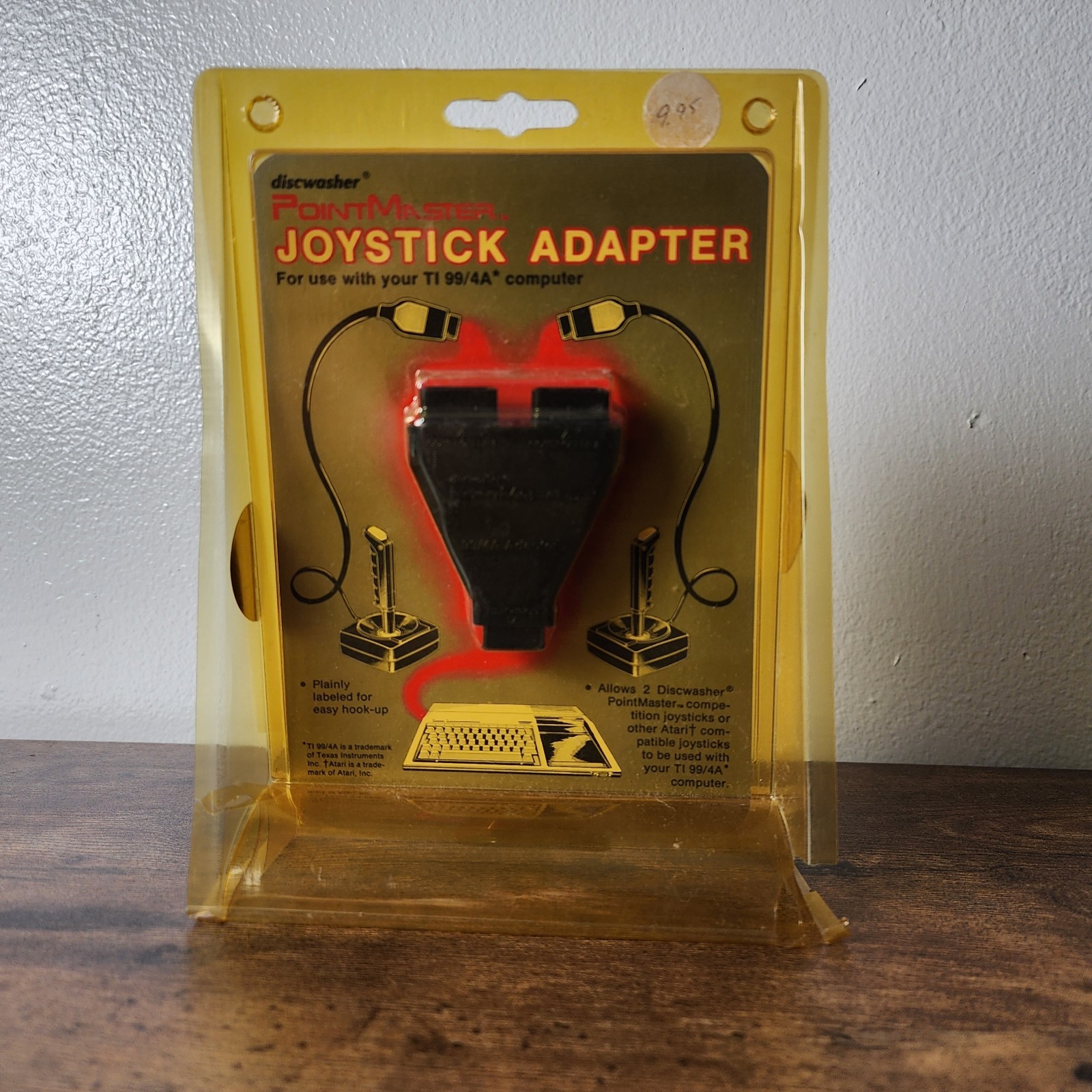 Vtg Dishwasher PointMaster 2 Joystick Adapter TI 99/4A Computer In Box Rare