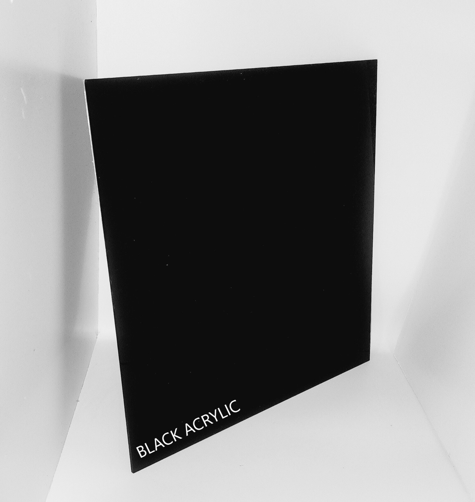 BLACK OPAQUE ACRYLIC PLEXIGLASS SHEET DURABLE WATER PROOF 1/2" THICK ^