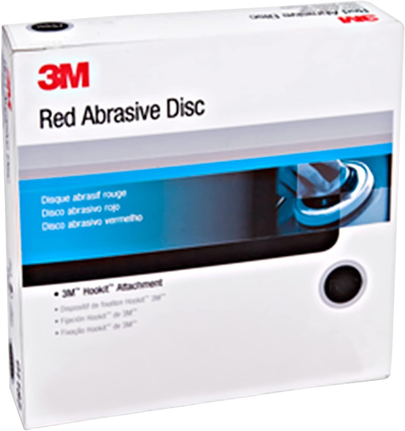 3M (01191, 1191) 6" 500 Grit Red Abrasive Sandpaper Hookit Disc, 50 Per Box