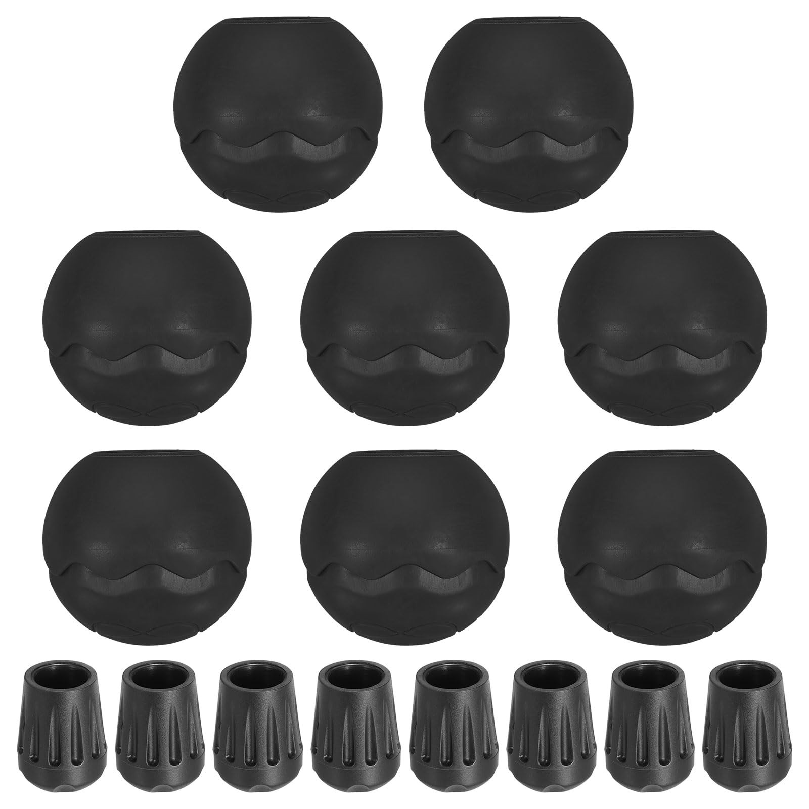 0.55 Inch Chair Feet , 8 Pack TPE Outdoor Camping Chair Leg Tips Cap Folding ...