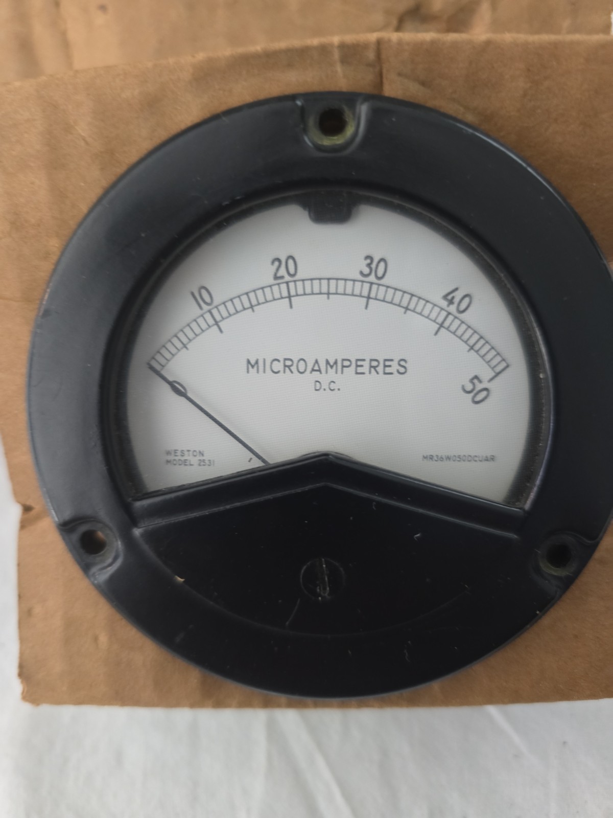 Vintage Direct Current Volts Panel Meter Weston Model 2531