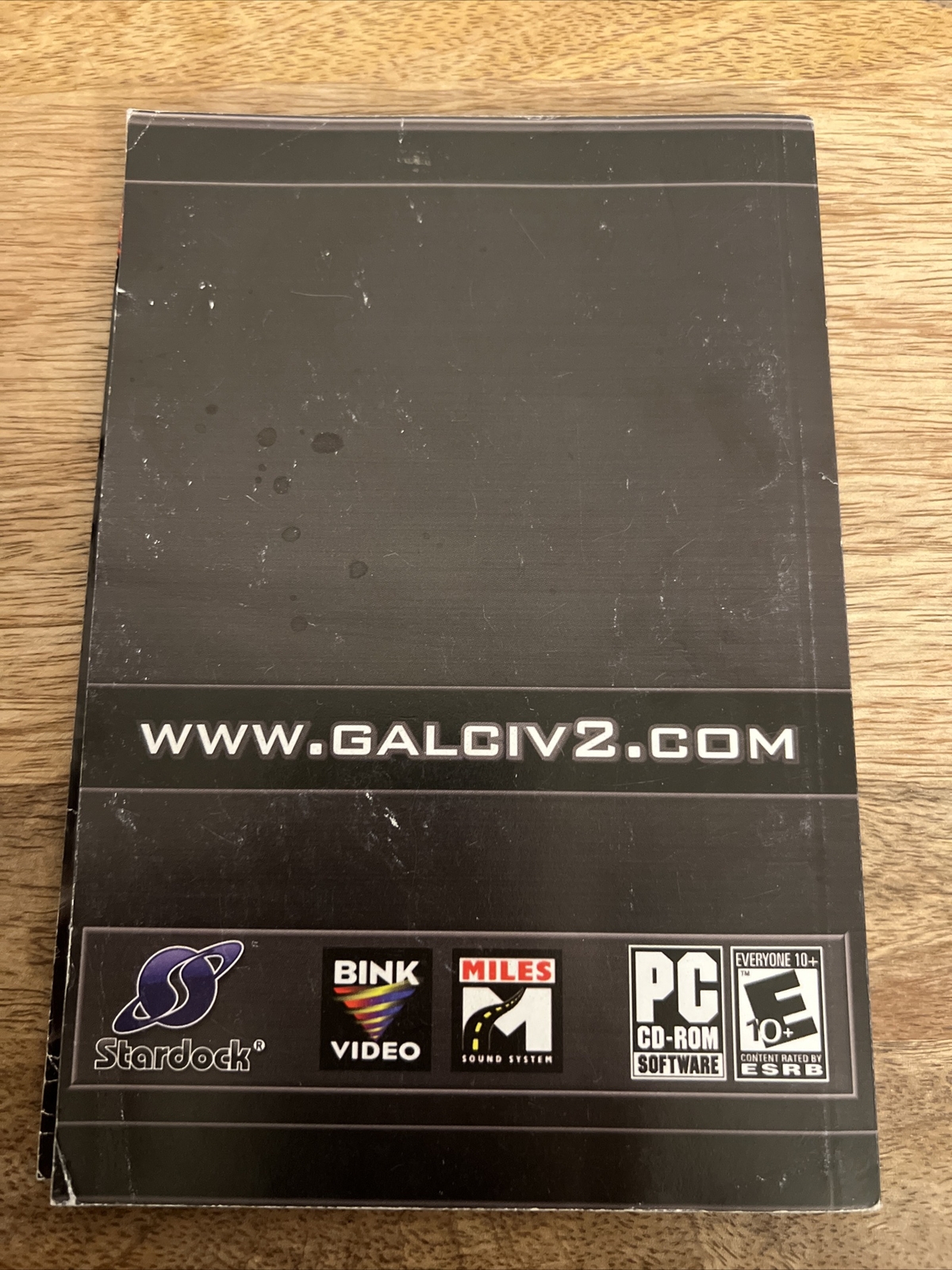 Galactic Civilization Two Dread Lords Gold Edition Video Game Pc Manual Book
