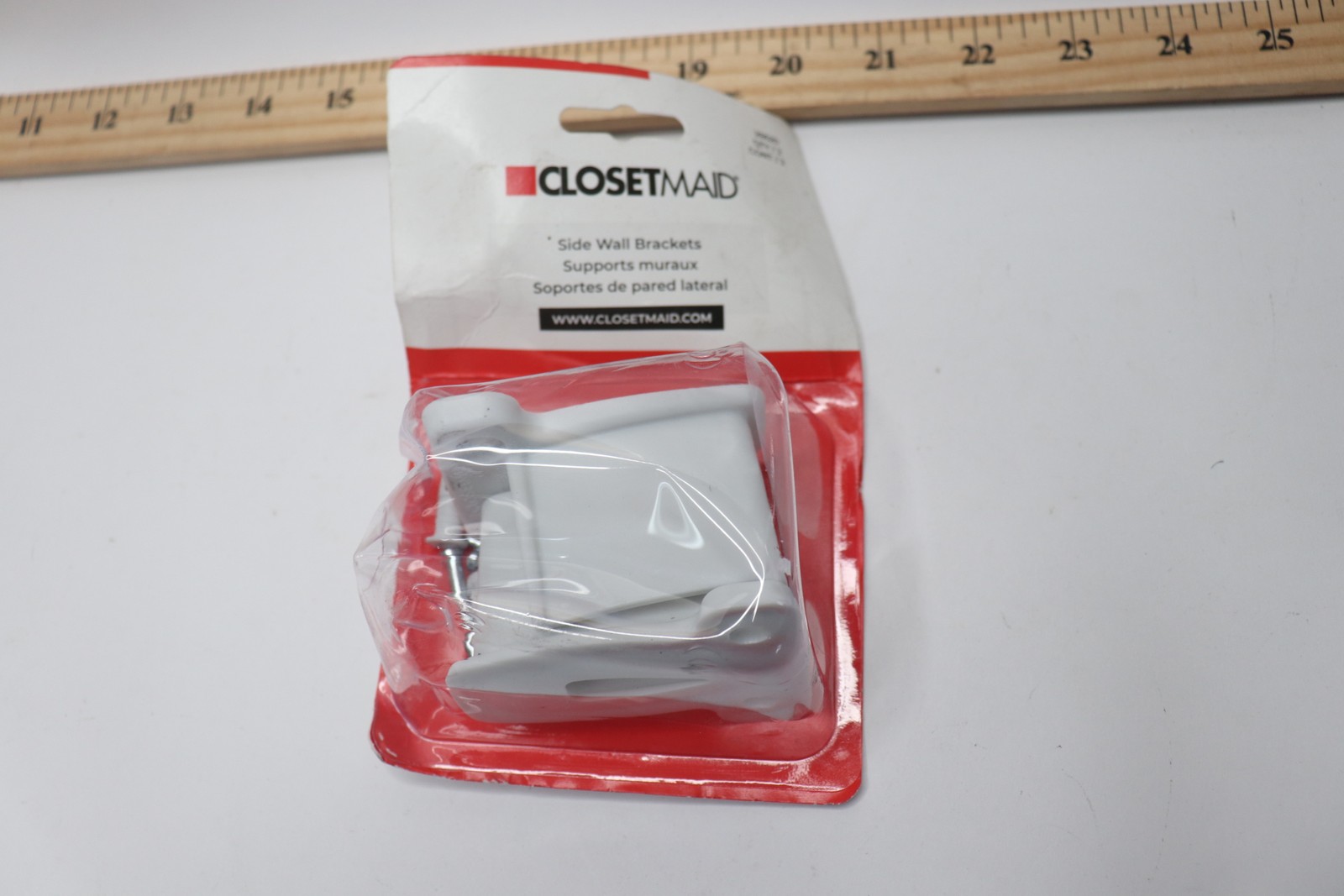 (2-Pk) ClosetMaid Wire Shelving Wall Bracket White 26620