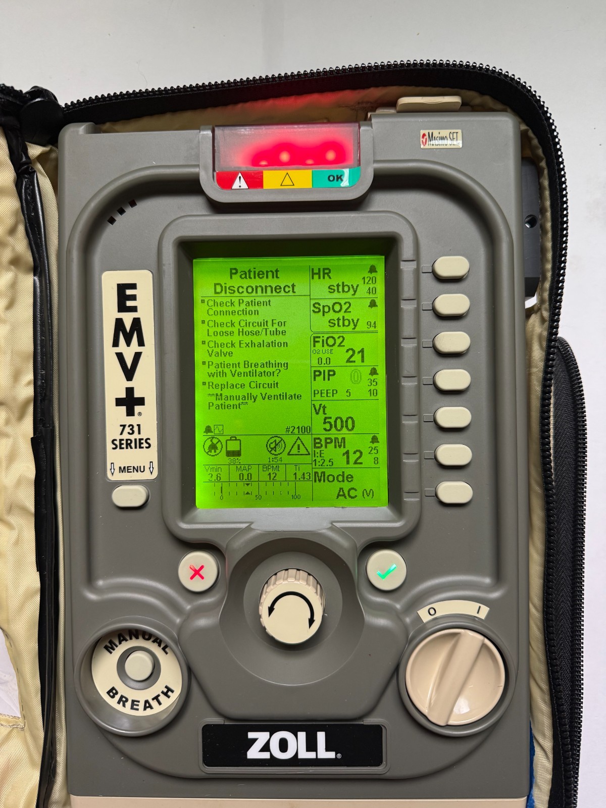 Zoll EMV+ 731 w/ Case & Battery