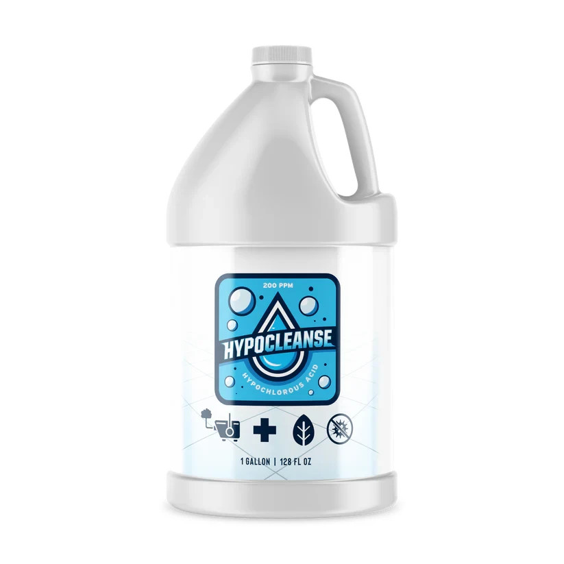 Hypochlorous Acid 200ppm 1 Gallon - Medical & Lab Grade - Pet Safe Disenfectant