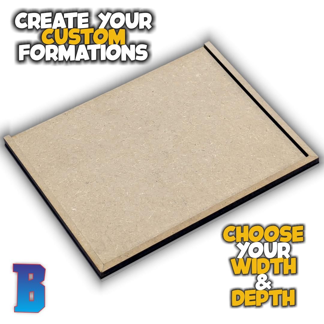 MDF Movement Tray for 50mm x 25mm Based Models for Wargaming Miniatures