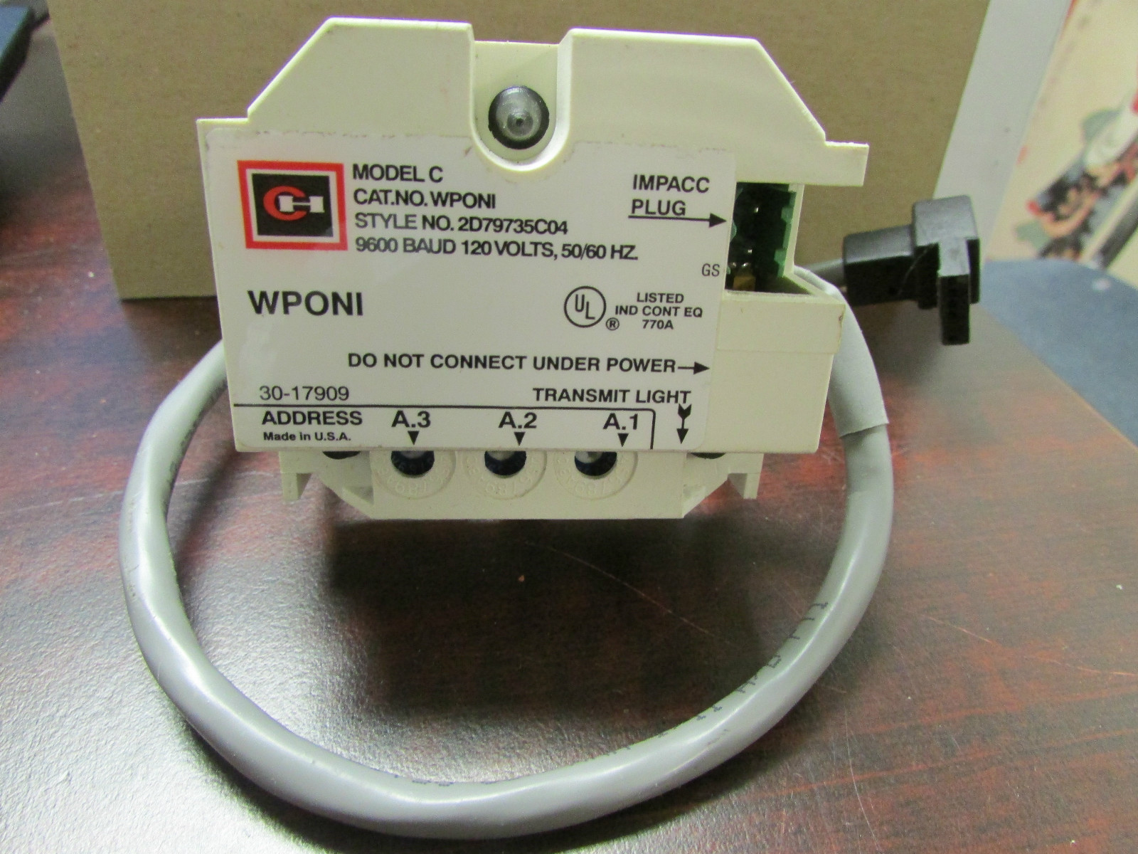 EATON Cutler Hammer WPONI ADVANTAGE Interface Module Model C 2d79735CO4