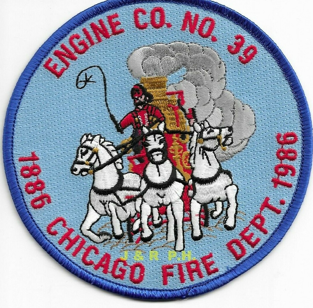 Chicago  Engine - 39  (100 Years), Illinois (4.5" round size) fire patch