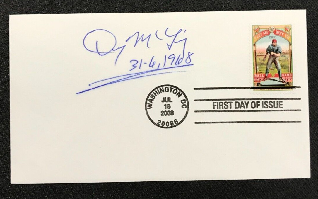 Denny McLain Signed 1st Day Envelope AUTO Cachet MLB D. Tigers 1968 W.S. w/COA!