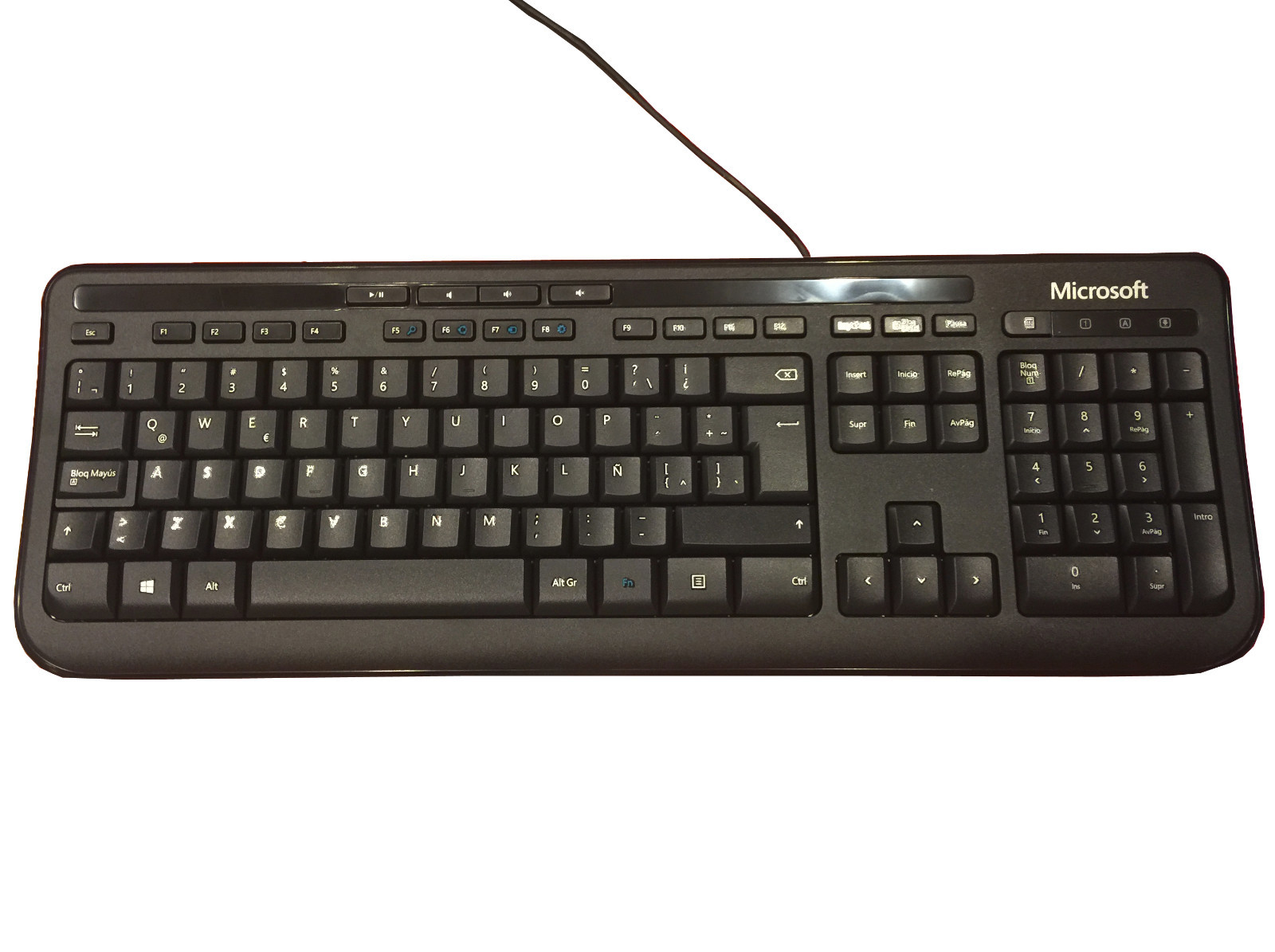 SPANISH Wired USB Keyboard Teclado With Hot Keys for PC/MAC Windows 10 8 7