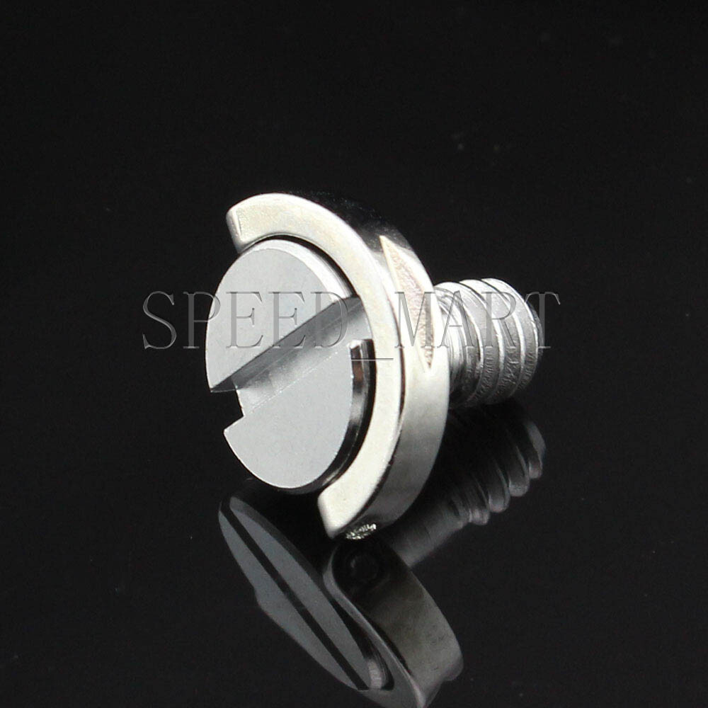 5PCS 1/4" D-Ring Screw Stainless Steel Camera Tripod Monopod Quick Release Plate