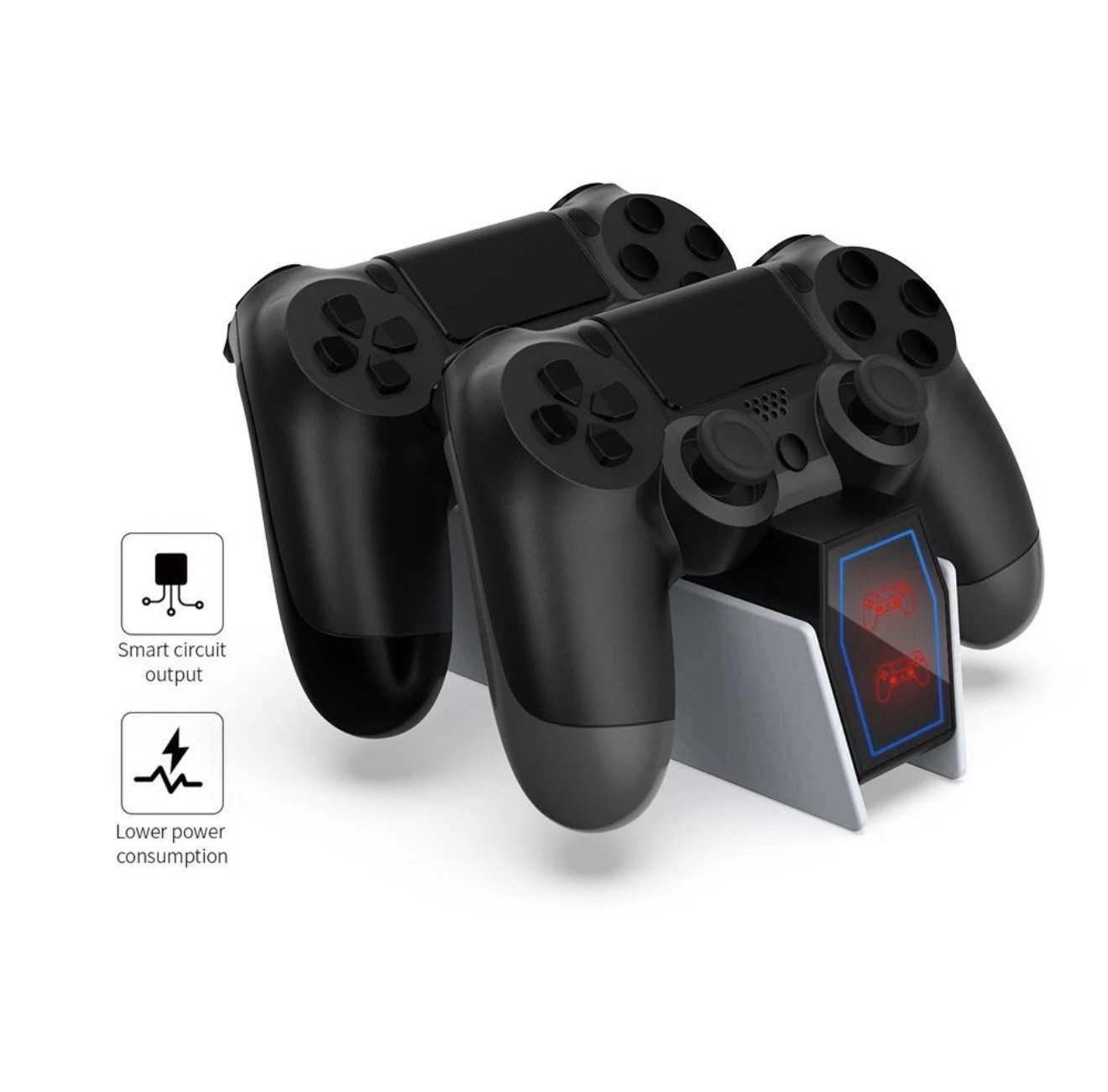 LED PS4 Controller Charger Dock PlayStation, Charging Station Joystick Stand