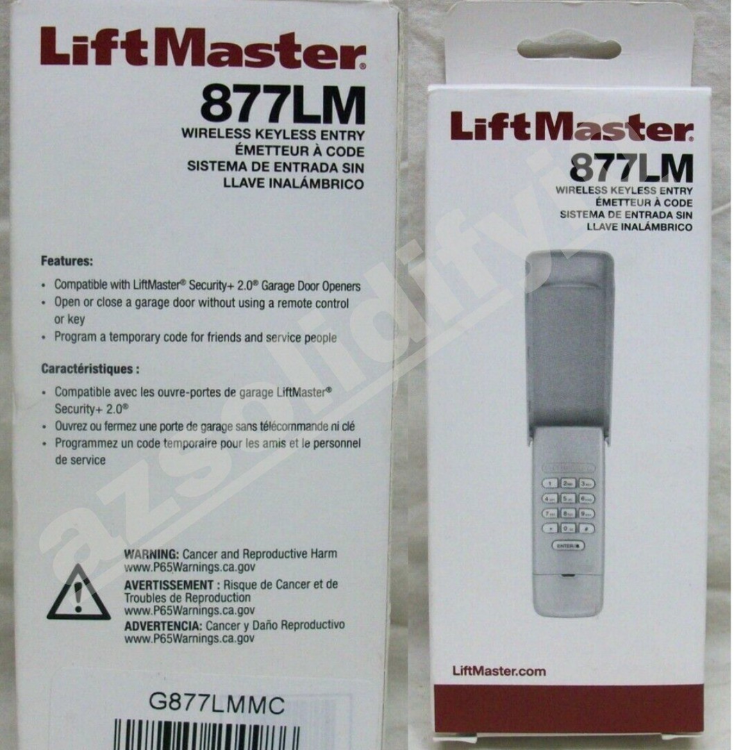 LiftMaster 877LM Entry Wireless Keyless Garage Door Opener Keypad OEM