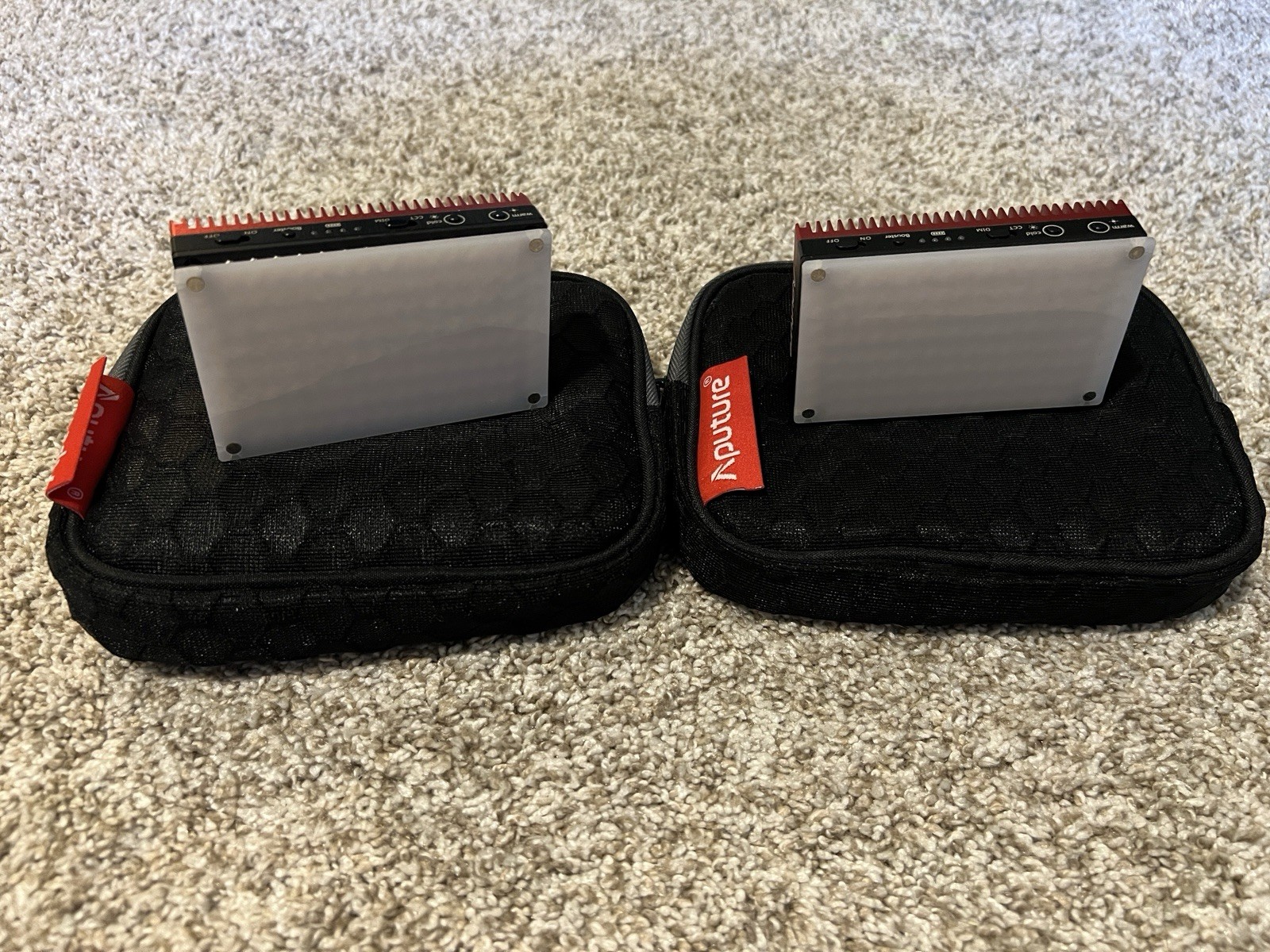 2 Aputure Amaran AL-MX Bi-Color LED Mini Light