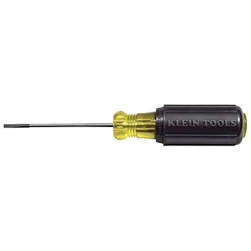 Klein Tools 612-4 Screwdriver, Made in USA, Flat Head Terminal Block Screwdriver