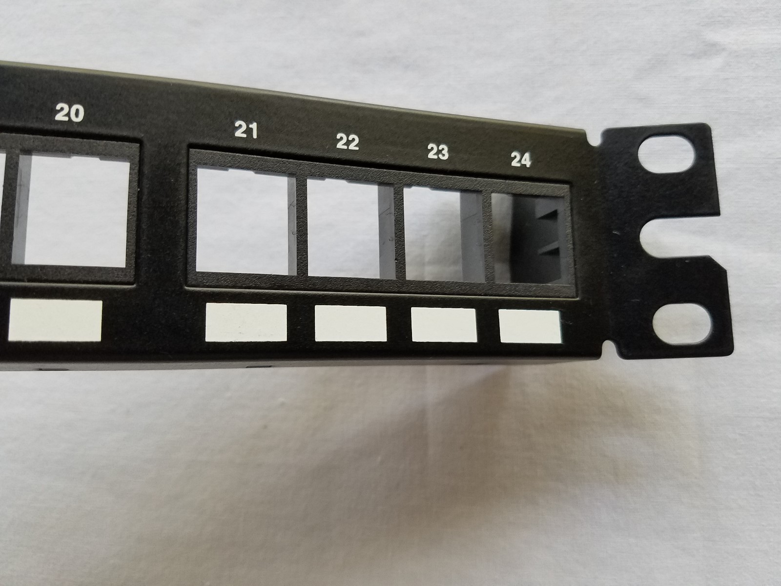 24-Port Panduit Patch Angled Panel 1 RU