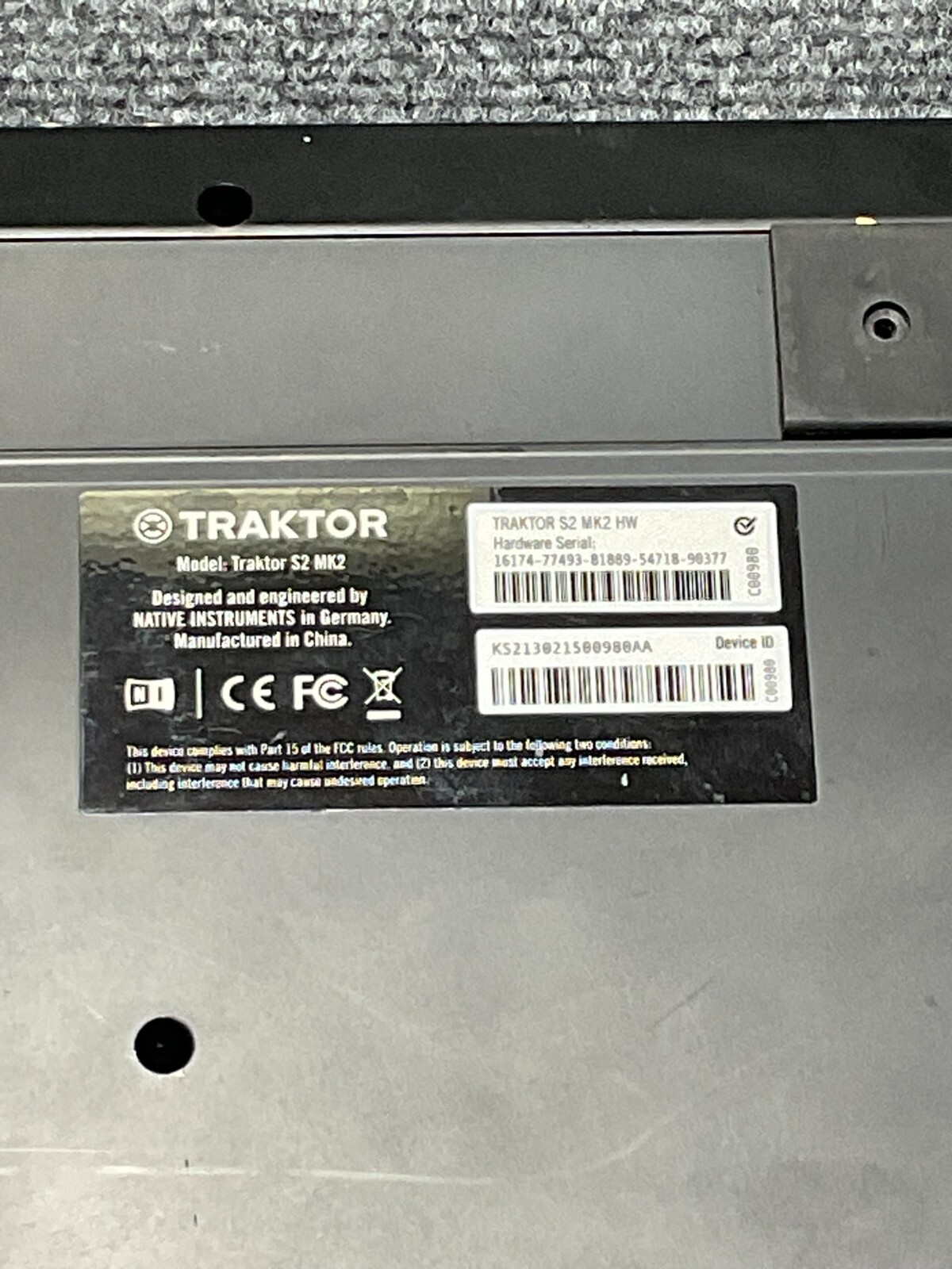 Native Instruments Traktor Kontrol S2 MK2 DJ Controller Black Used