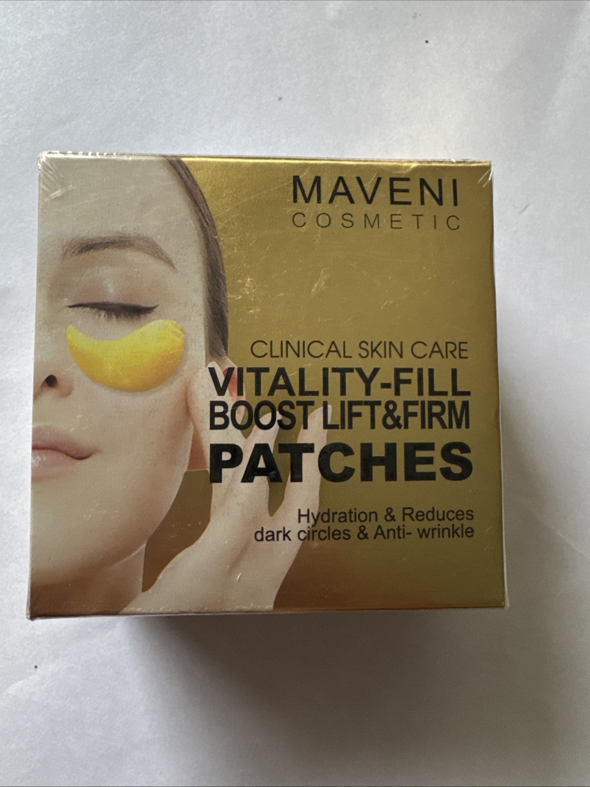 New Maveni 24k Gold Vitality Eye Patches 30 Pairs Anti-Aging Hydra-Gel Patches