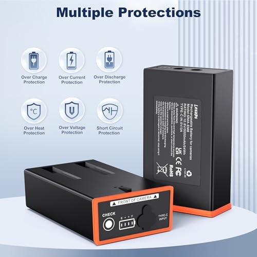 2-Pack 5000mAh Replacement Battery Pack for Moultrie Edge | Compatible 2Pack