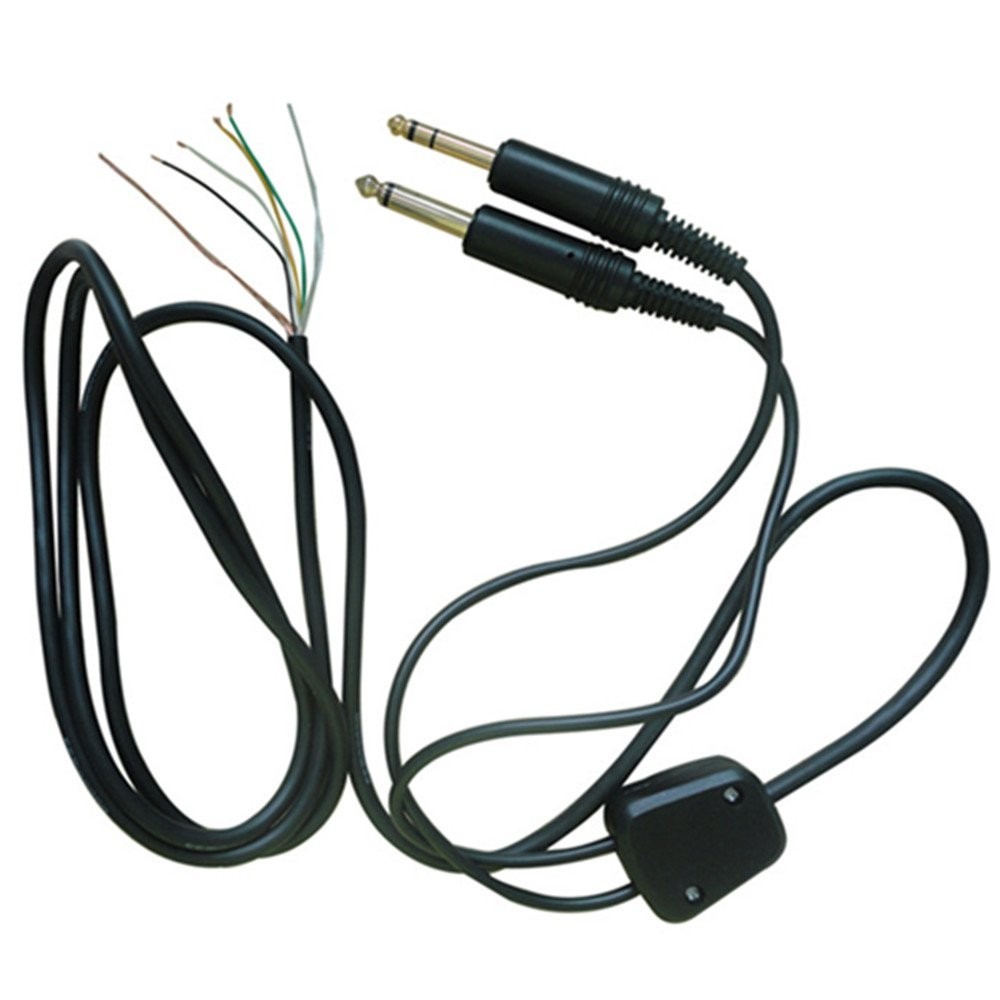 Aviation Headset Replacement Cable with High-Density Sponge & O-Ring - Durable &