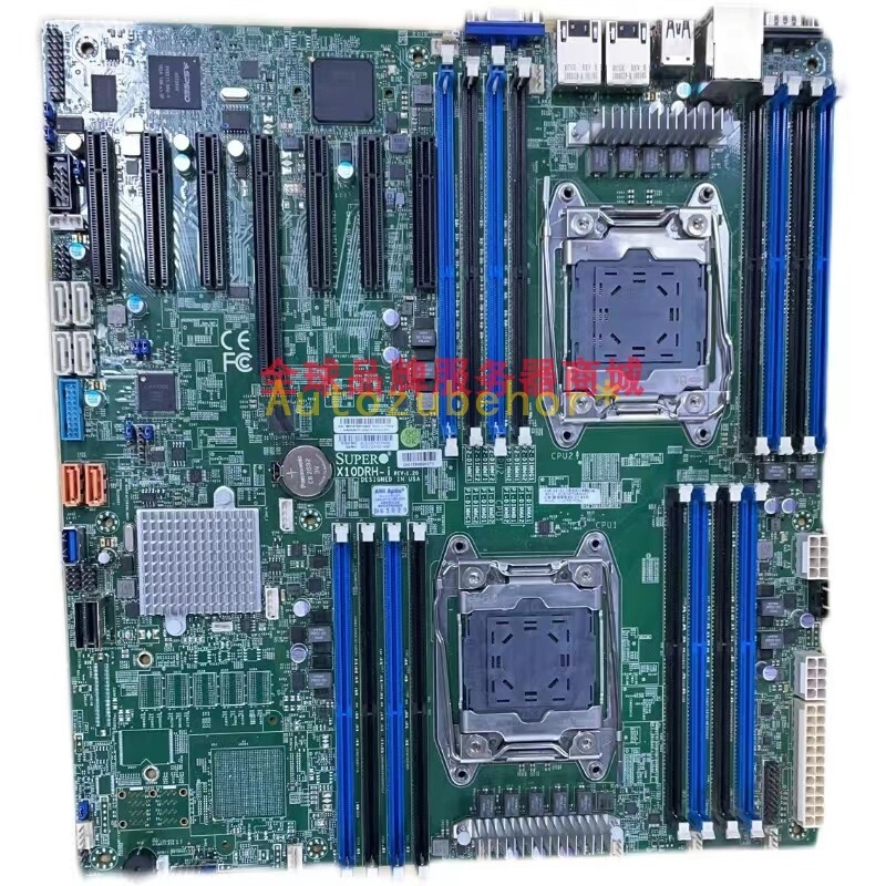 1pc Used X10DRH-i X99 server motherboard supports V3 V4