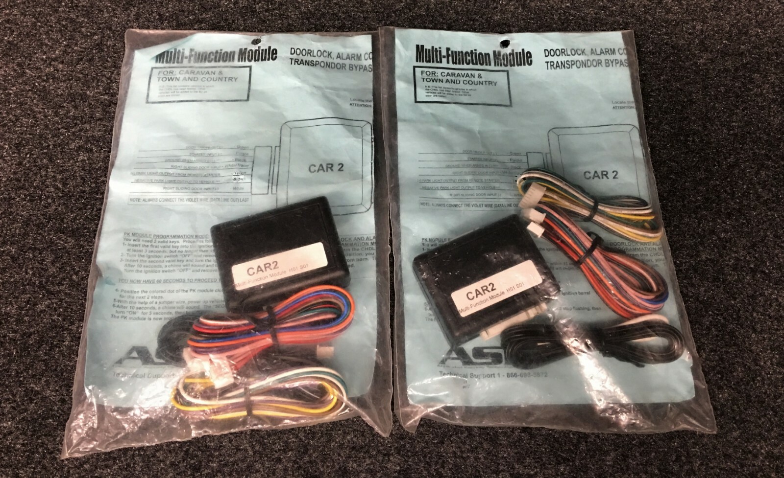 AST CAR2 MULTI FUNCTION MODULE DOORLOCK, ALARM CONTROL AND TRANSPONDER BYPASS