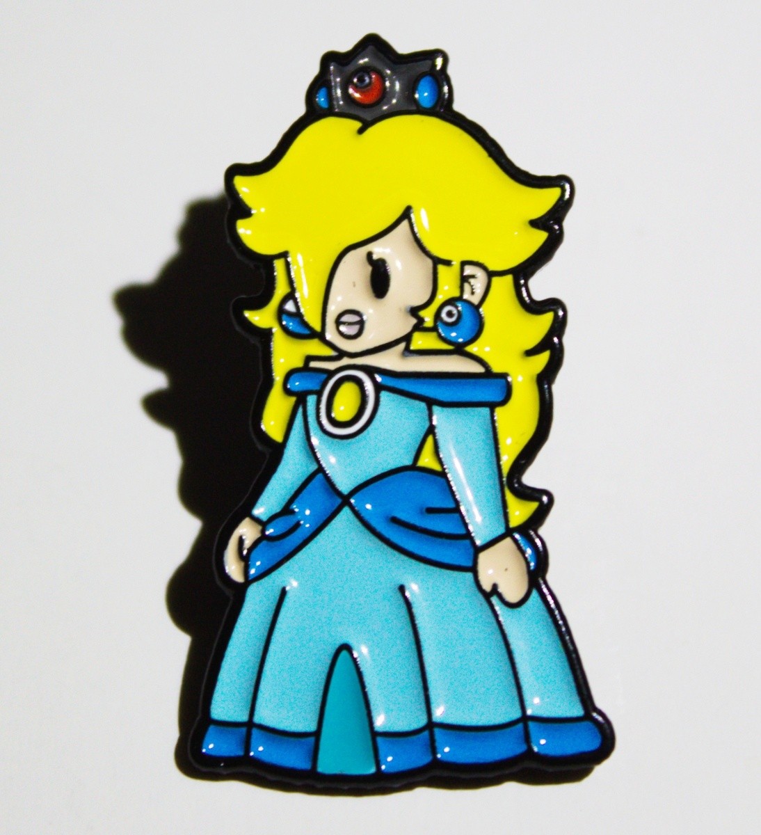 Super Mario Bros. Video Game Rosalina Rose Figure Metal Enamel Pin NEW UNUSED