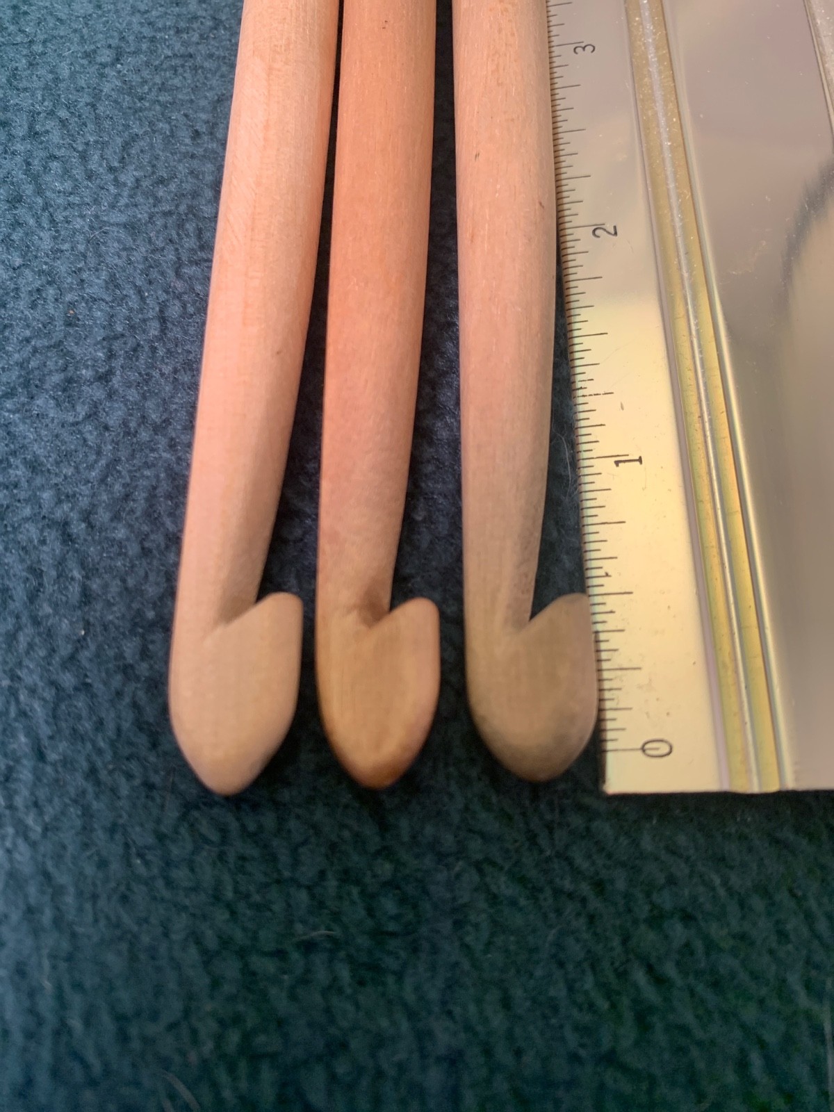3 10" Afghan Bamboo Crochet Hooks Knitting Needle Hooks size 15