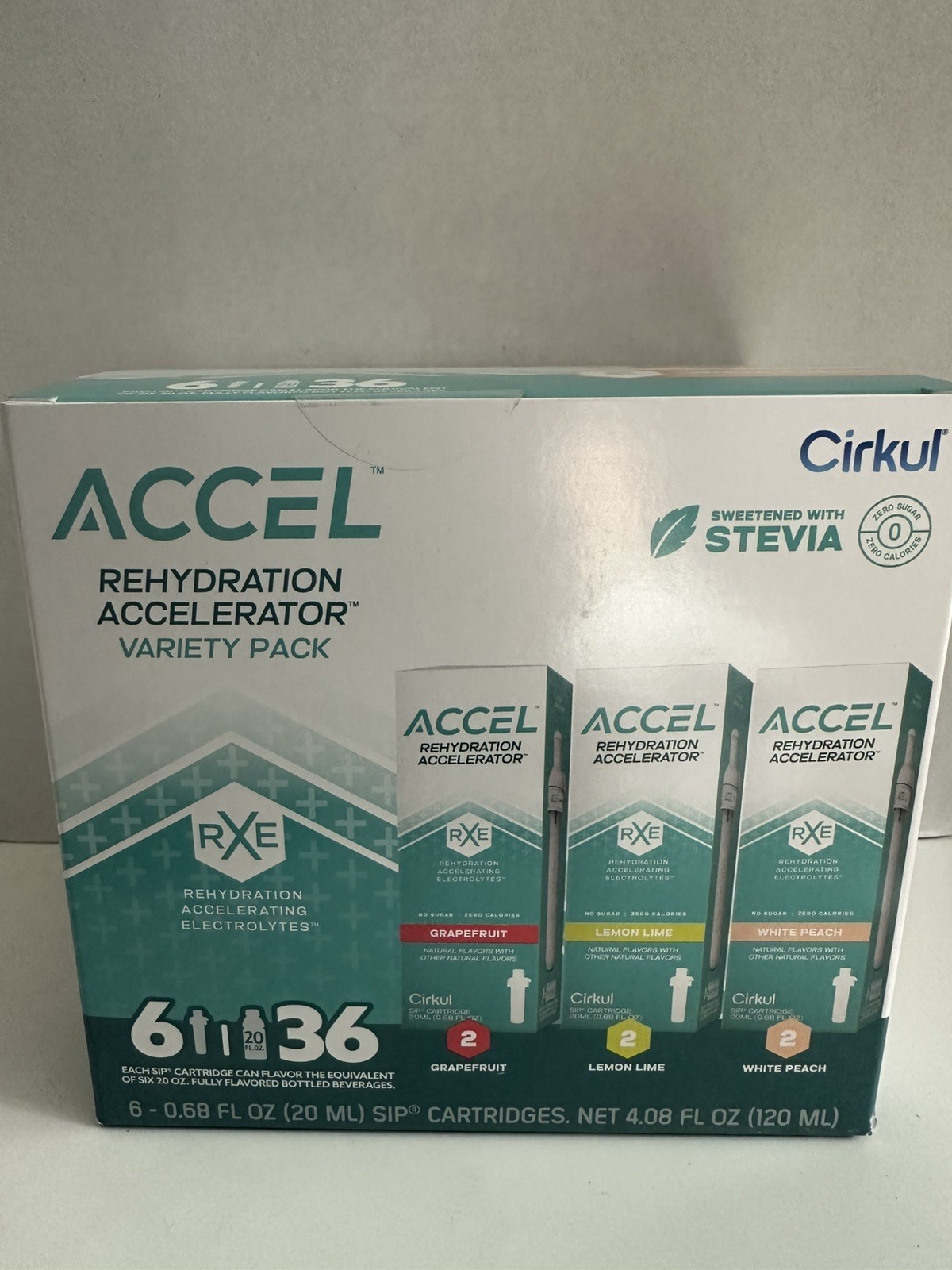 Sealed Accel Rehydration Accelerator Variety Pack (6 pack) for Cirkul