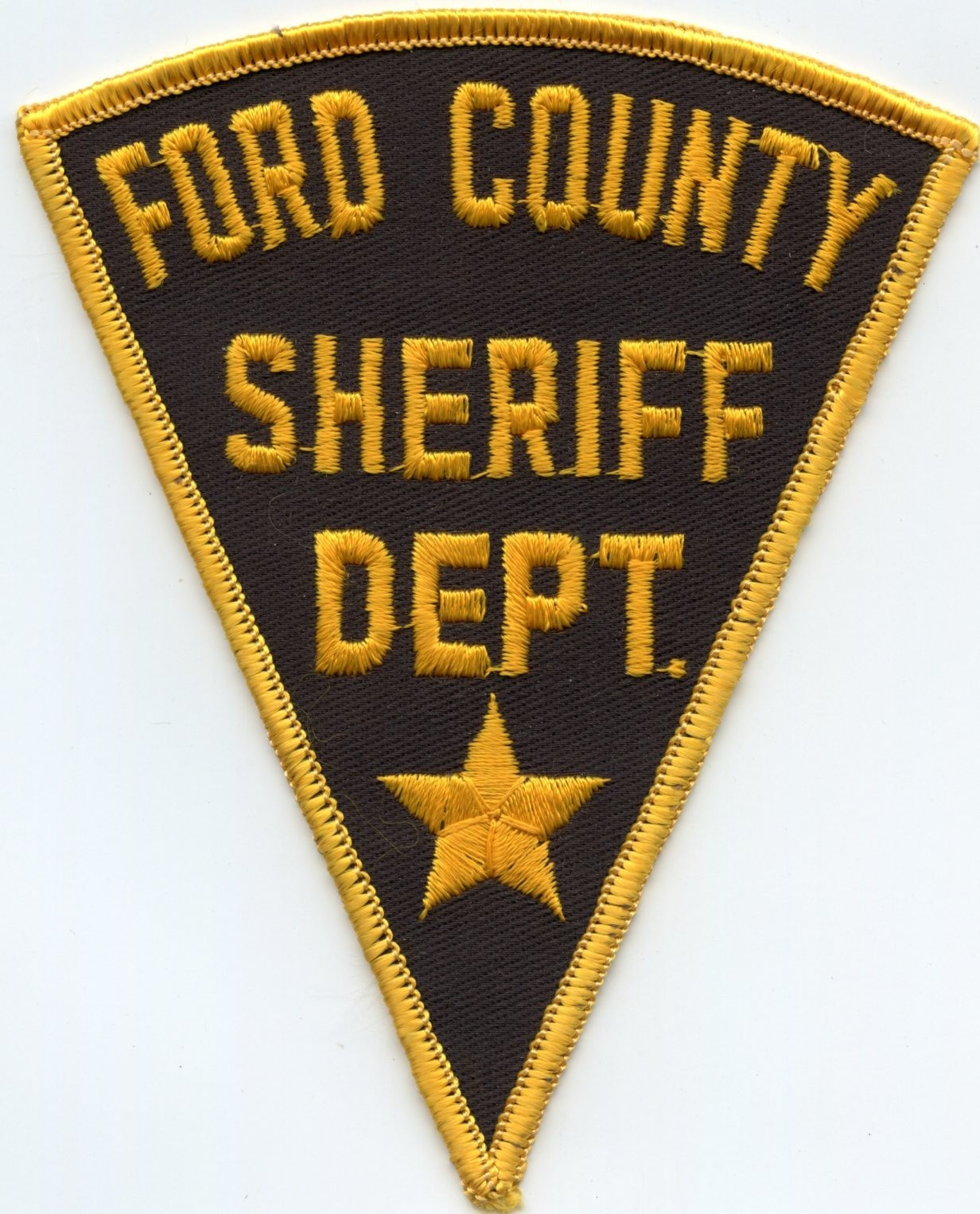 old vintage FORD COUNTY ILLINOIS SHERIFF POLICE PATCH
