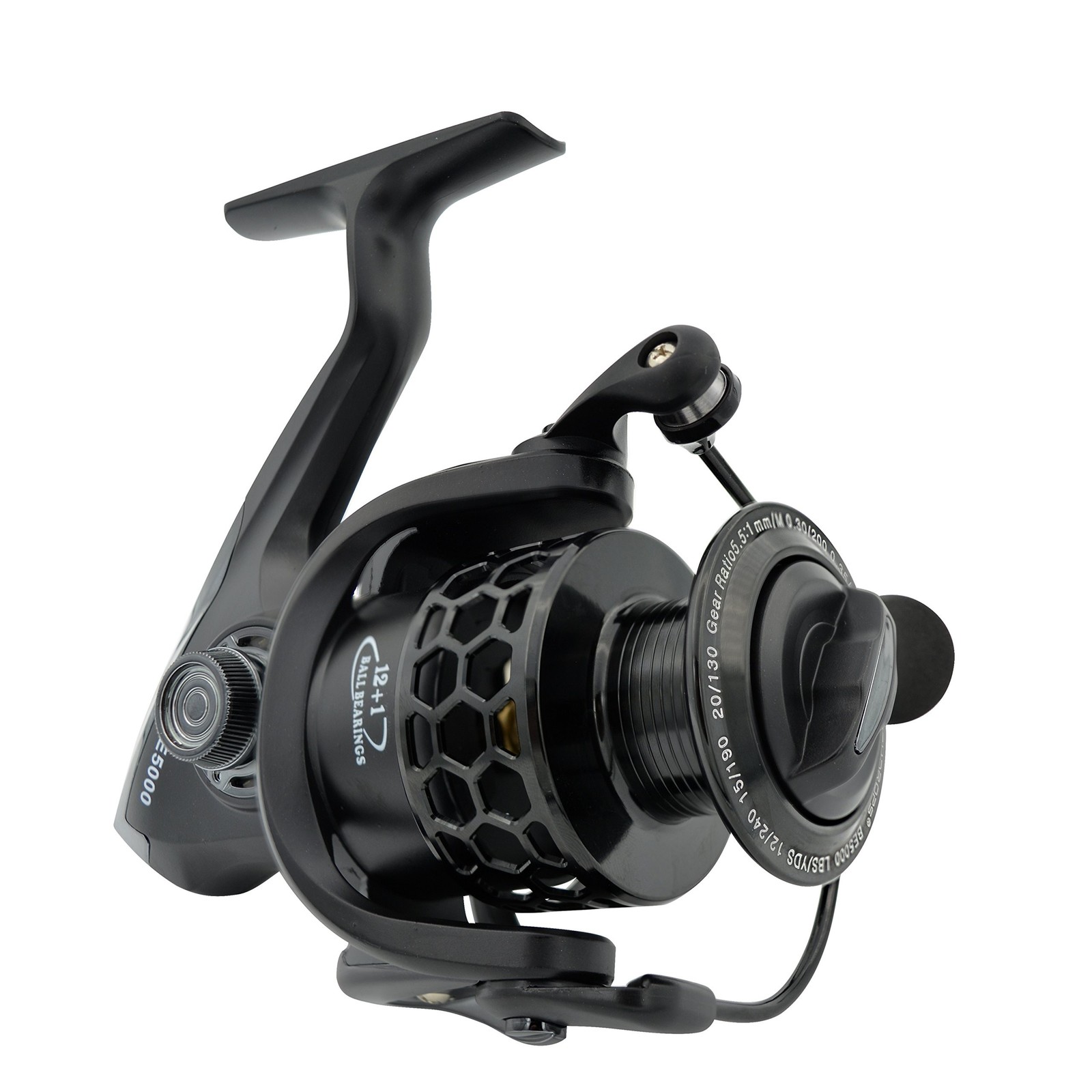 Spinning Fishing Reels 12+1BB Ultra Lightweight Carved Aluminum Spool Reels A...