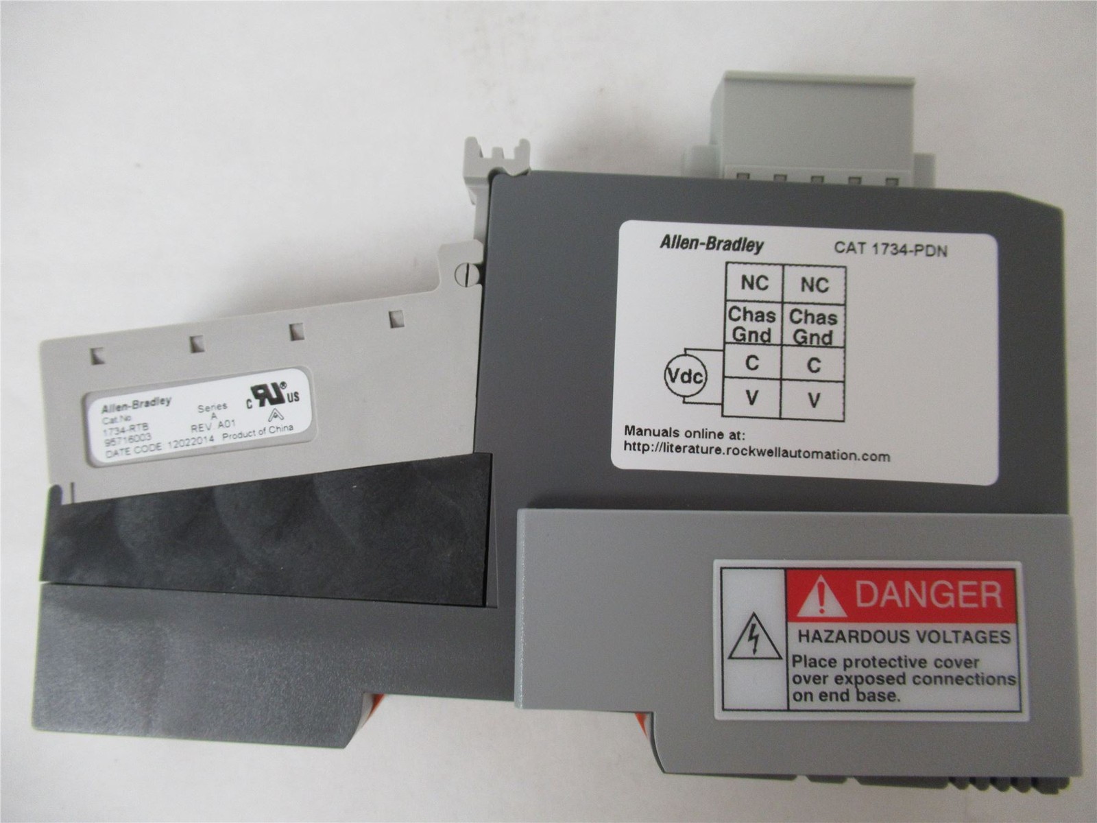 252085 New In Box; Allen-Bradley 1734-PDN Devicenet Interface Module 24VDC
