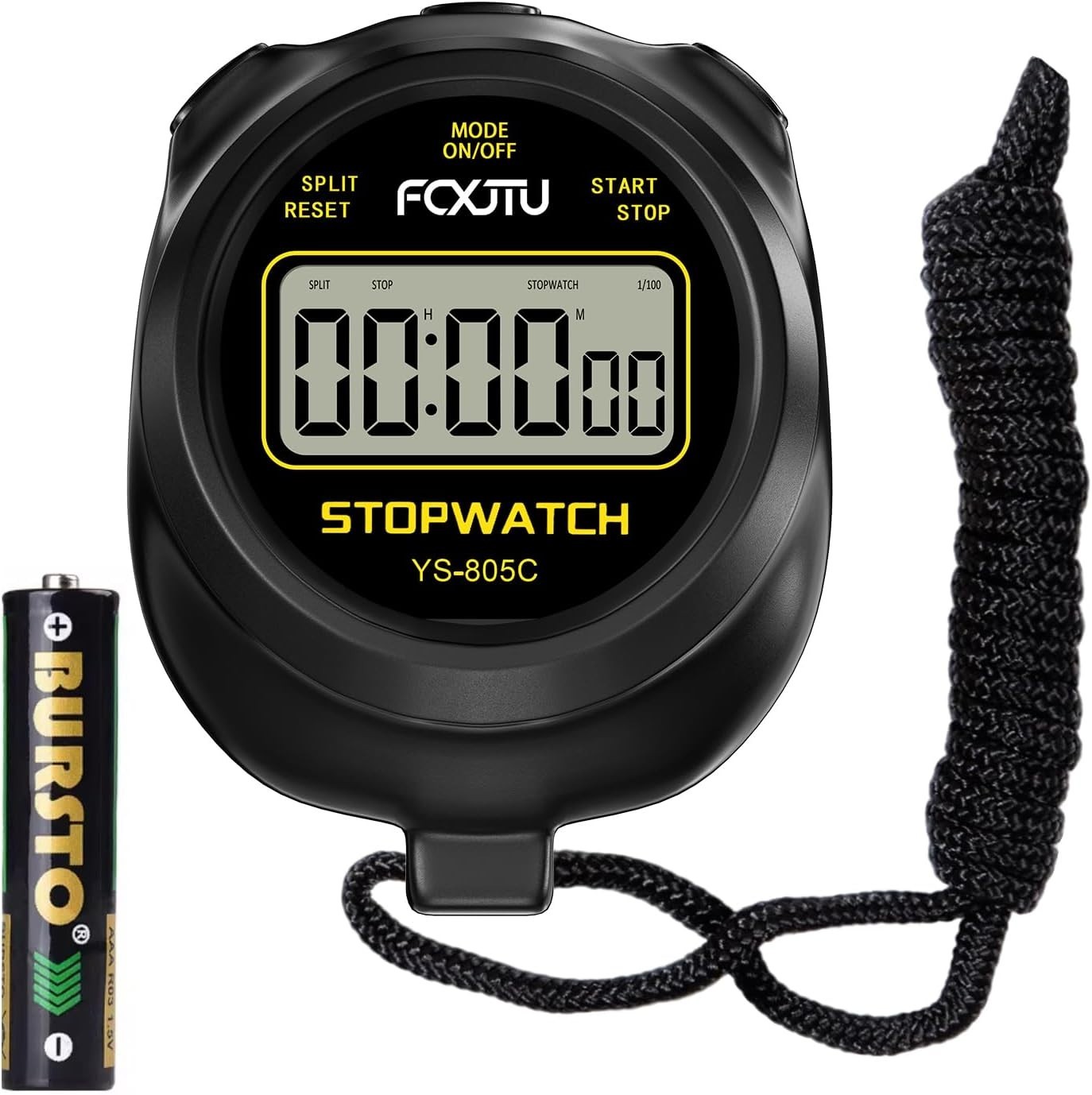 Simple Stopwatch Timer, Single Lap Stopwatch Countdown Timer, No Hourly Beep,...