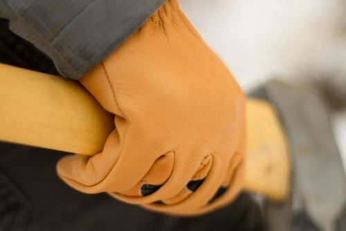 Riparo Leather Work Gloves Stretchable Ergonomic Cowhide Safety Working Gloves