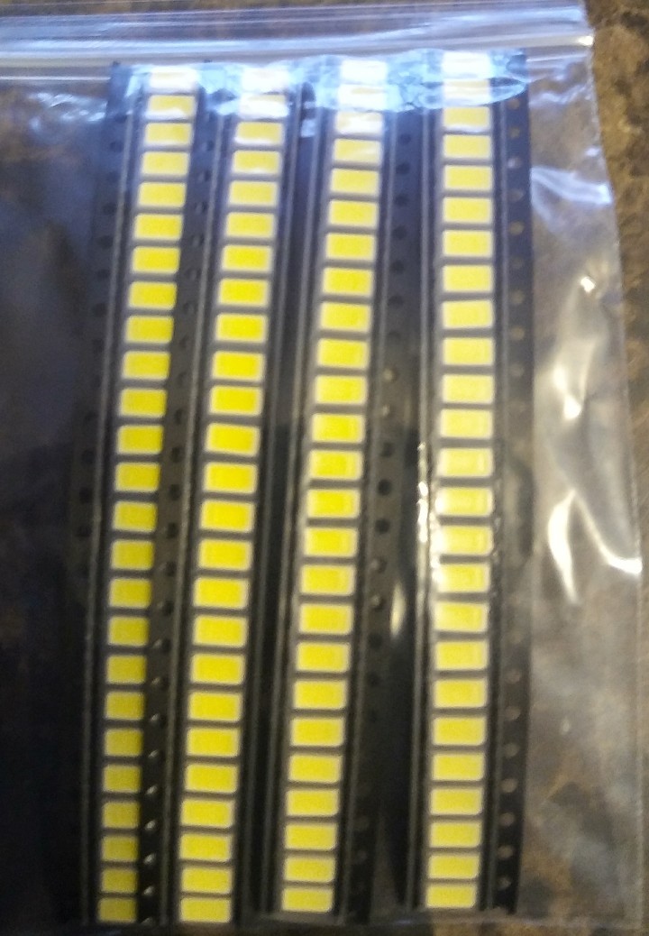 100 PCS  5630/5730 Single Chip SMD SMT LED 0.5W  White 5000-6500k USA seller