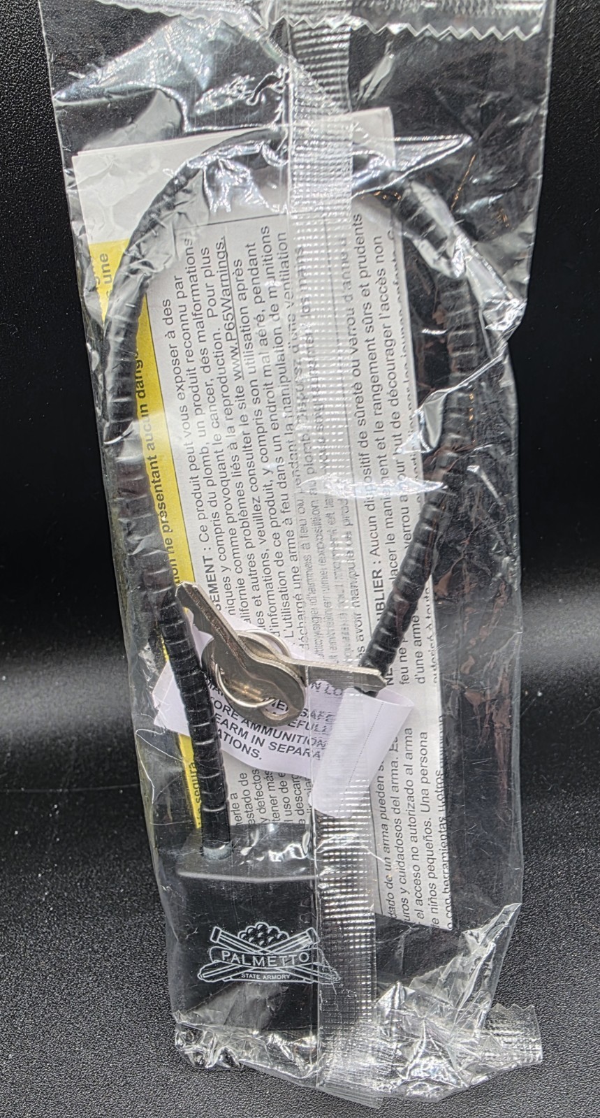 Palmetto State Armory Firearm Safety Cable Lock for Pistol or Rifle Brand New