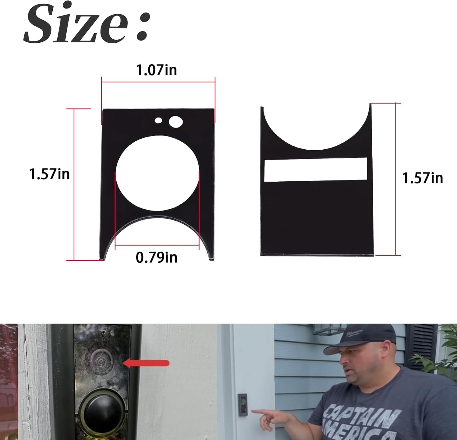 Replace Lens Screen Protector For Ring Doorbell Pro,Not For Ring Doorbell Pro 2
