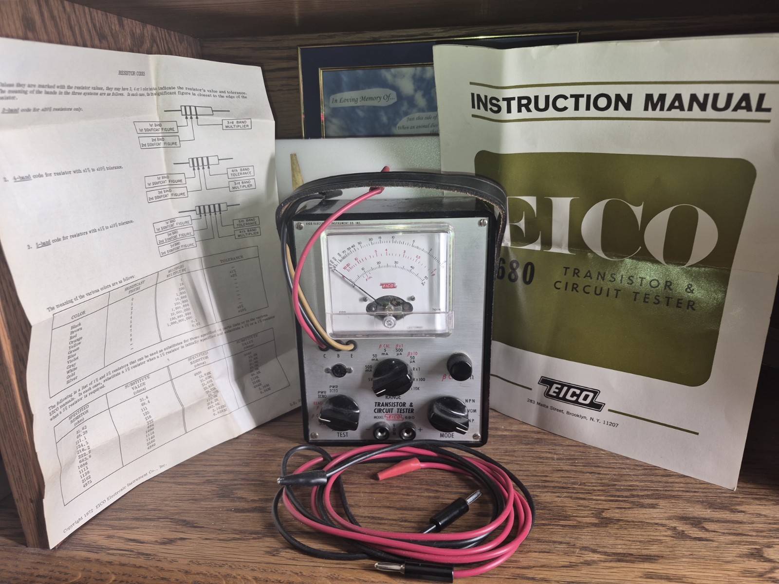 EIco Vintage Circuit And Transistor Tester Model 680 Collector's Item.