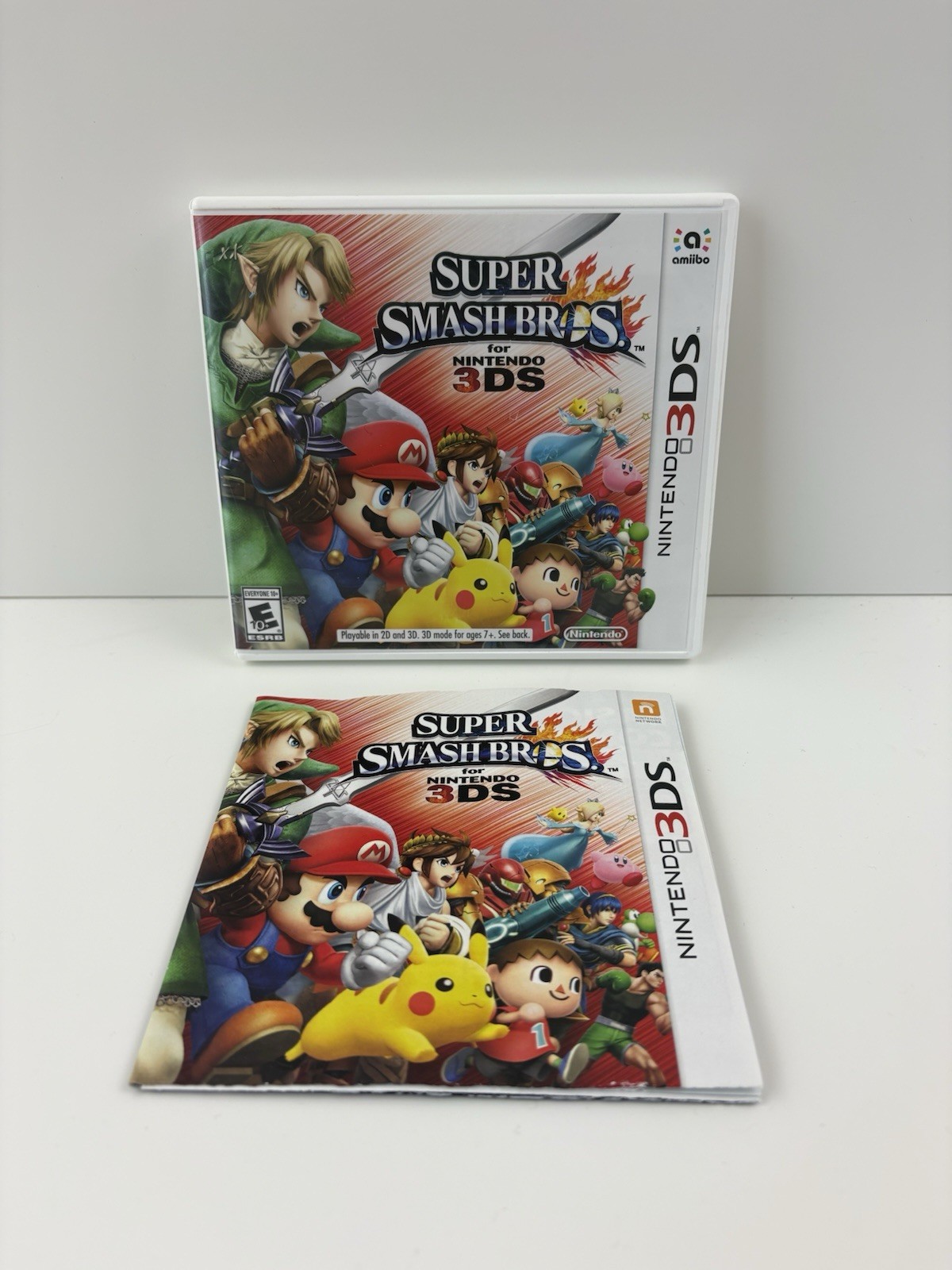 Super Smash Bros Nintendo 3DS Case & Manual Only – Original Box NO Game