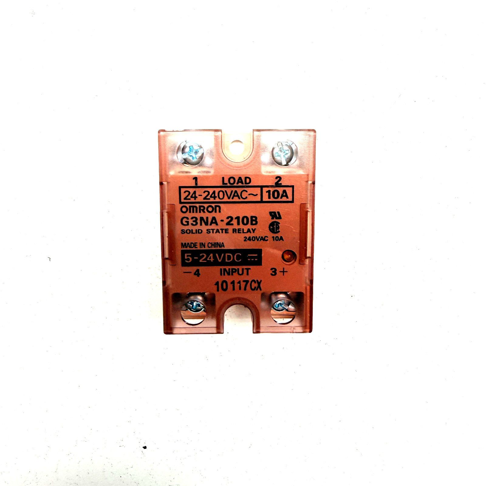 Omron G3NA-2108 Solid State Relay, SPST-NO, Input: 5-24VDC, Load: 24-240VAC 10A