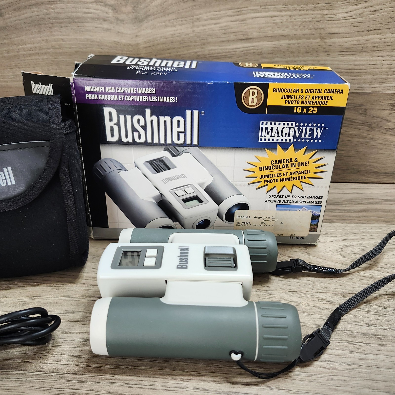 Bushnell ImageView 10x25 Binocular & Digital Camera11-1026 W/Box