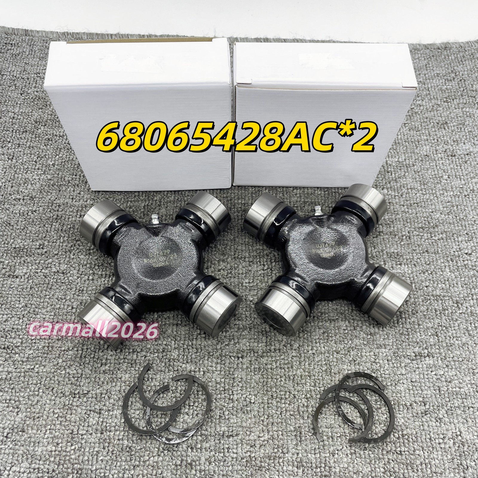 2Pcs 68065428AC Outer Axle U Joint Compatible with 10-23 Ram 2500 3500 for 08-14